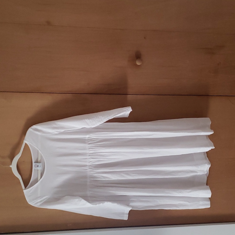 Son De Flor Petticoat in Long Sleeves, White, Medium